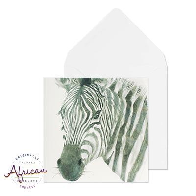 Greetings Card - Zebra