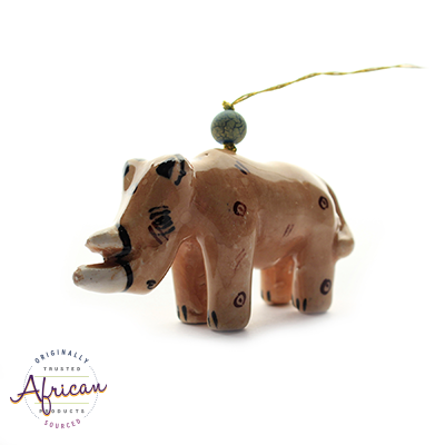 Ceramic Christmas Decoration Rhino