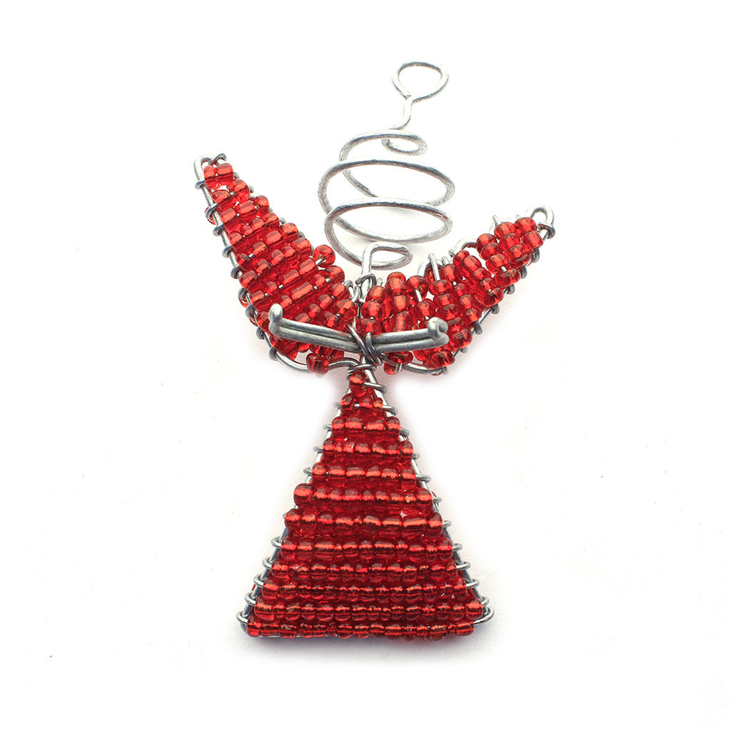 Beaded Christmas Angels (Green)