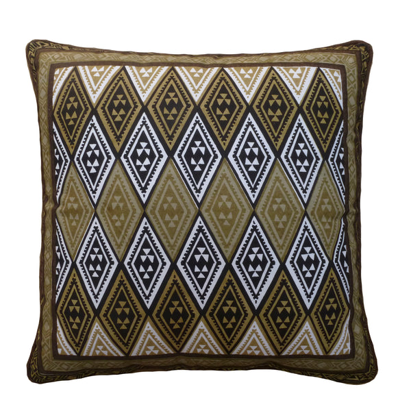 Kudhinda Cushion Cover 55x55cm –  Geometry (Charcoal)