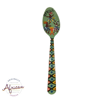 Painted Teaspoons - Fridge Magnet: Dancing Warriors