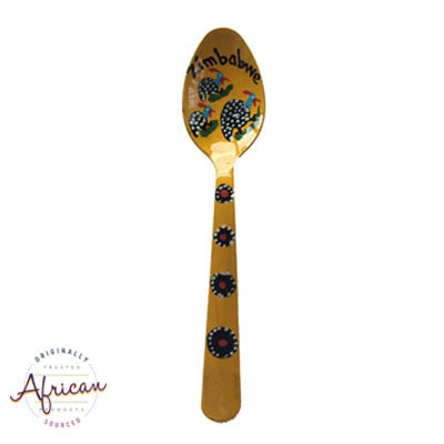 Painted Teaspoons - Fridge Magnet: Guinea Fowl Family