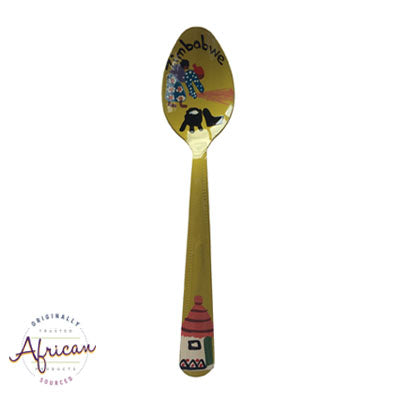 Painted Teaspoons - Fridge Magnet: Sweeping