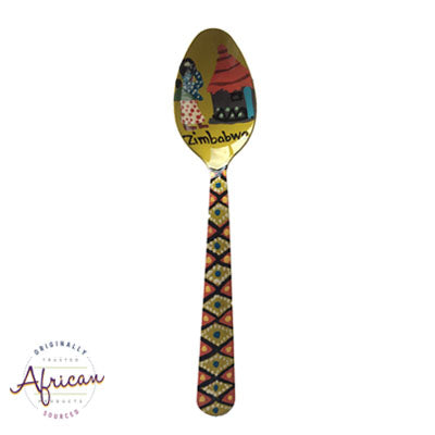 Painted Teaspoons - Fridge Magnet: Going Home