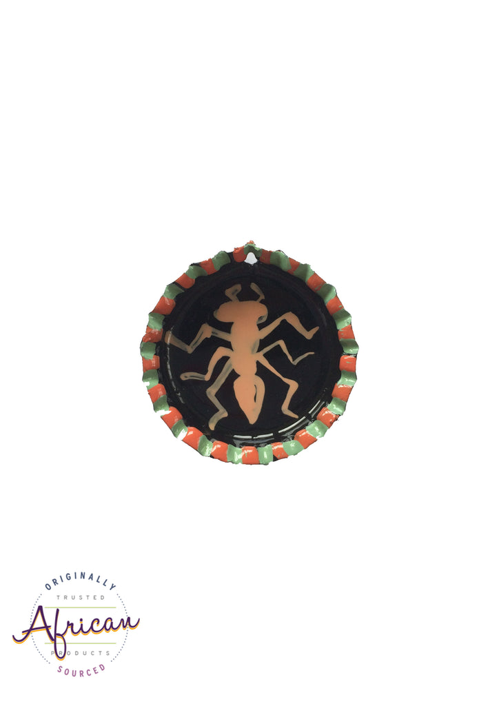 Painted Bottle Tops - Keyring: Elephant (single)