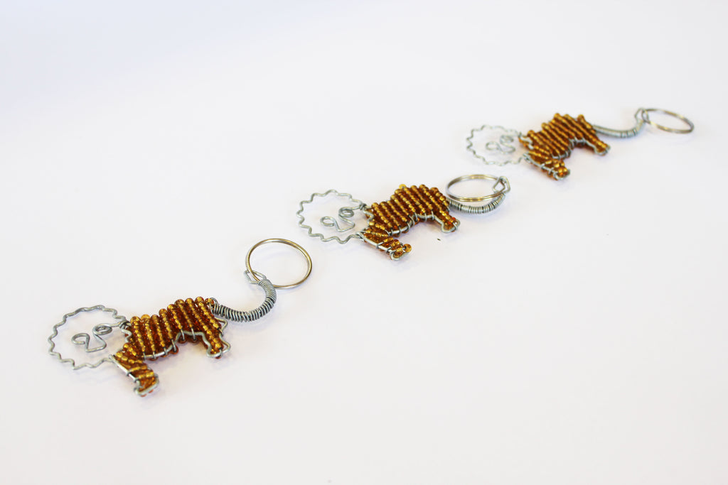 Beaded Key Chain - Lion