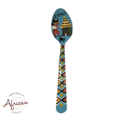 Painted Teaspoons - Fridge Magnet: Going Home