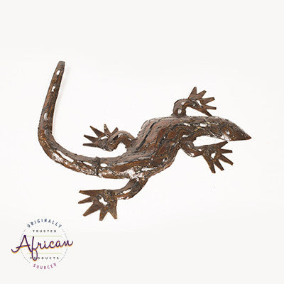 Recycled Metal Wall Lizard/Gecko