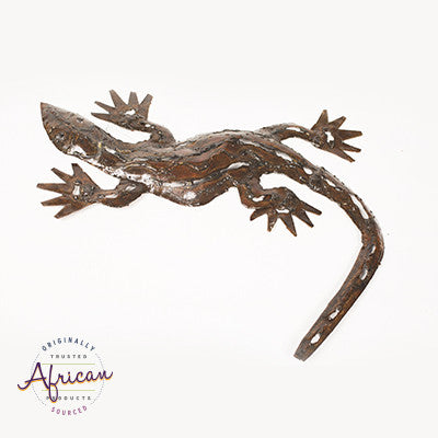 Recycled Metal Wall Lizard/Gecko