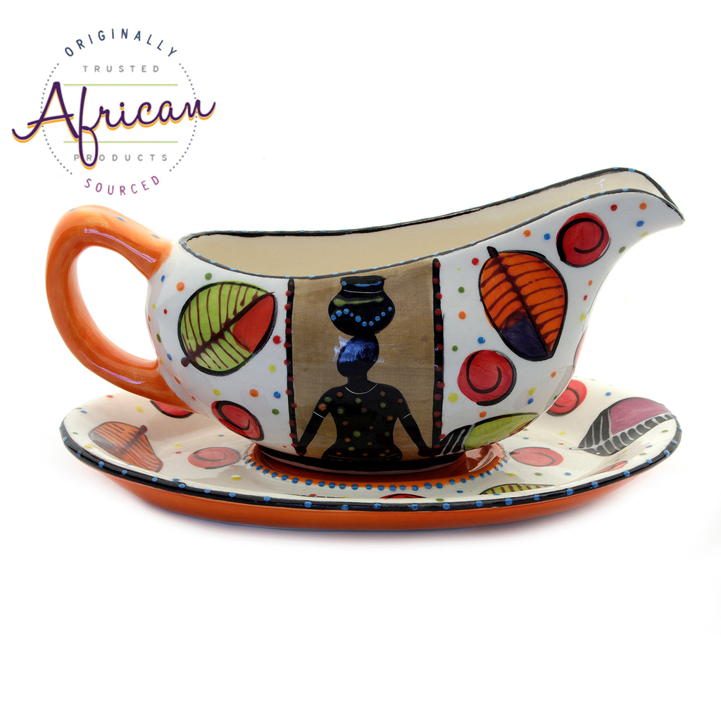 Ceramic Gravy Boat Khoi Khoi