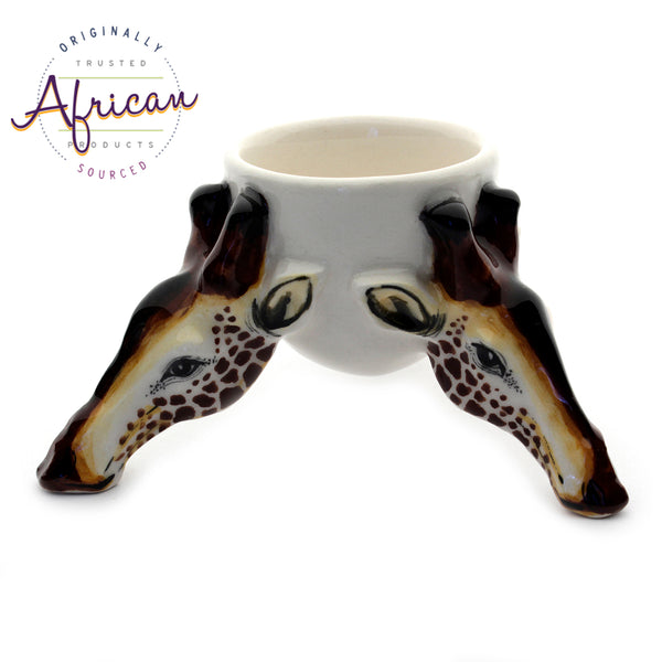 Ceramic Safari Egg Holder Giraffe