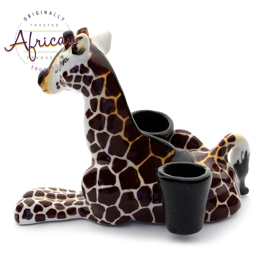 Ceramic 3D Toothpick Holder Giraffe