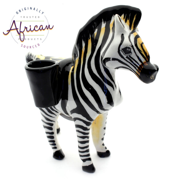 Ceramic 3D Toothpick Holder Zebra