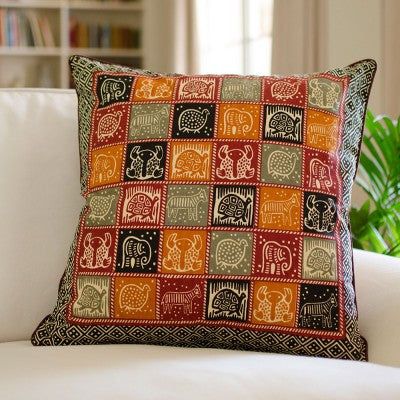 Kudhinda Cushion Cover 55x55cm – African Animal (Naturals)