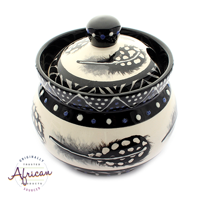 Ceramic Sugar Bowl Ndebele