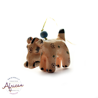 Ceramic Christmas Decoration Warthog