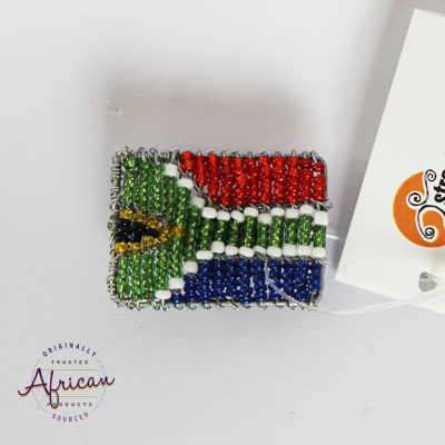 Beaded Magnet - South African Flag