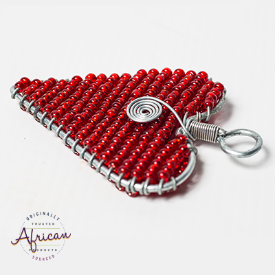 Valentine Heart Keyring With Swirl