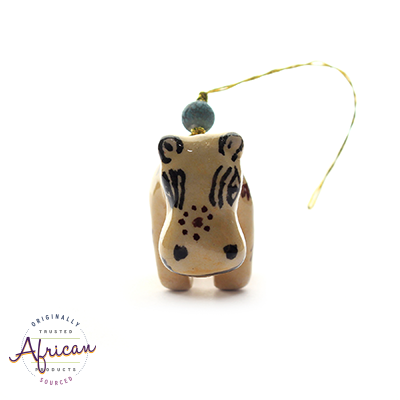 Ceramic Christmas Decoration Hippo