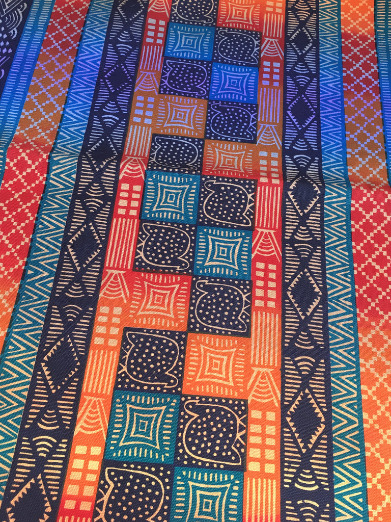 Kudhinda Table Runner 200x40cm (unlined) – Guinea Fowl (Ghana Blue)