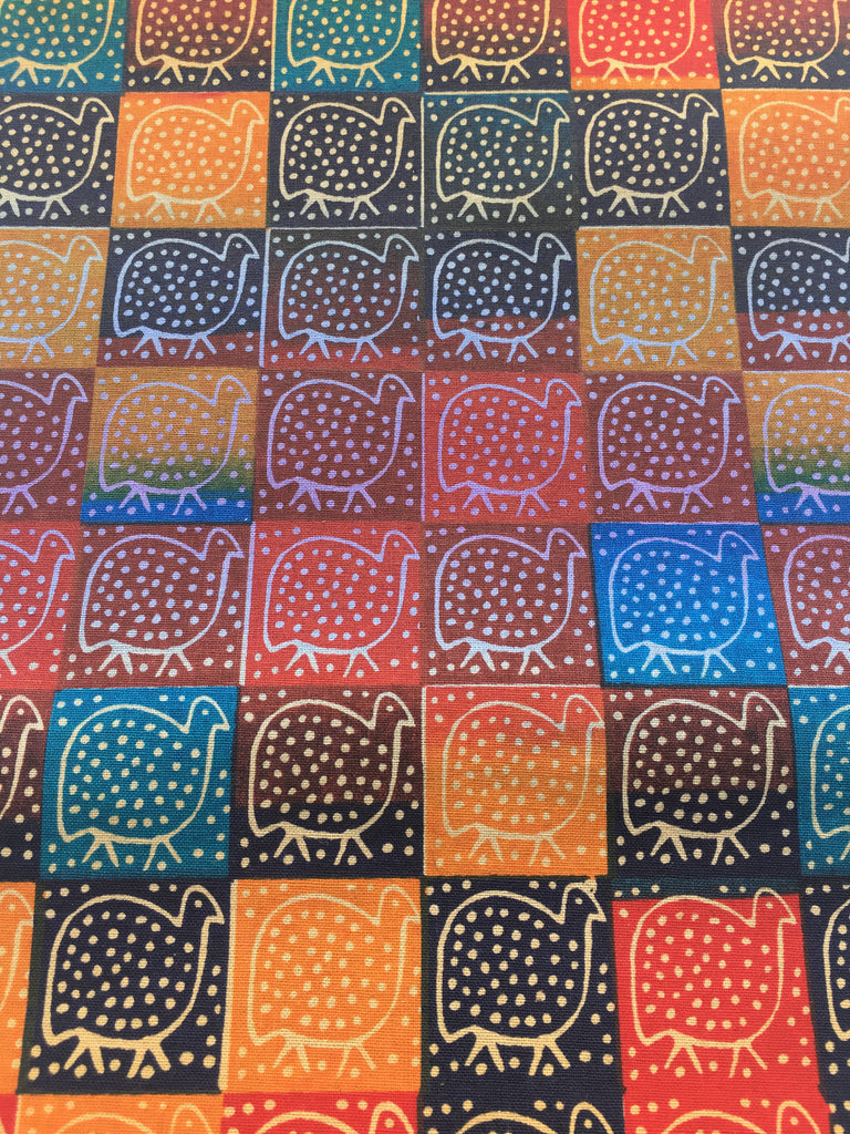 Kudhinda Table Runner 200x40cm (unlined) – Guinea Fowl (Ghana Blue)