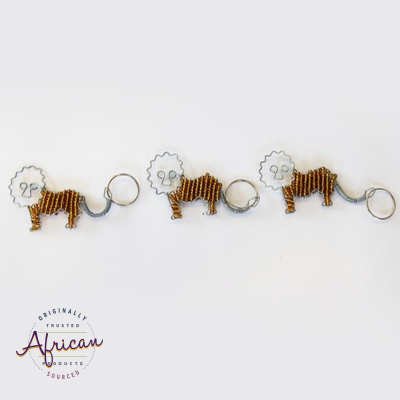 Beaded Key Chain - Lion