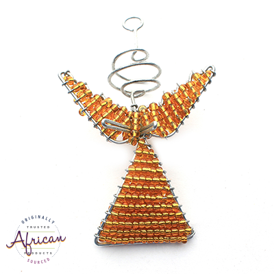 Beaded Christmas Angels (Gold)