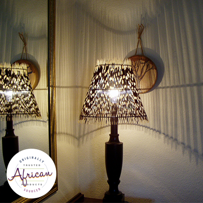 Porcupine Quill African Sun Lampshade