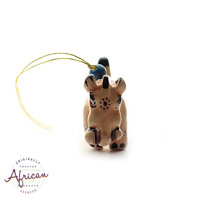Ceramic Christmas Decoration Warthog